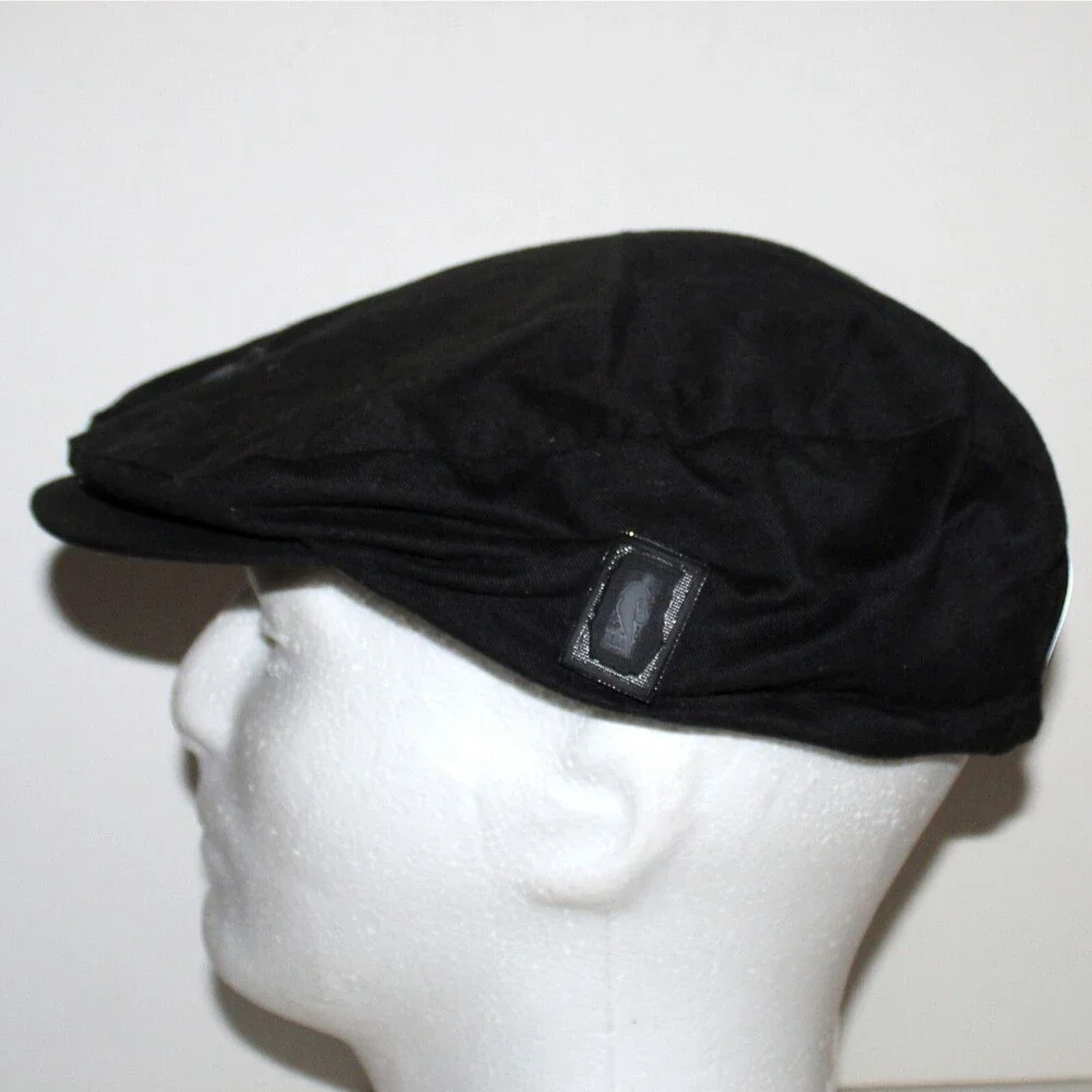 rare Vintage Chicago Bulls Adidas Flat Cap hat NBA black cotton canvas logo